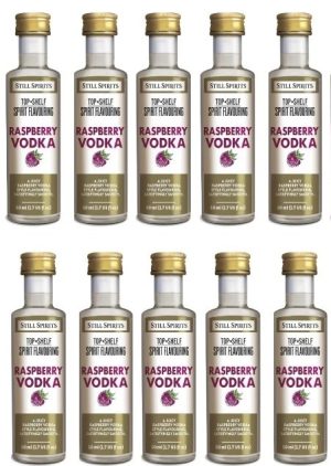 Raspberry Vodka - Top Shelf ( still spirits) 10 Pack