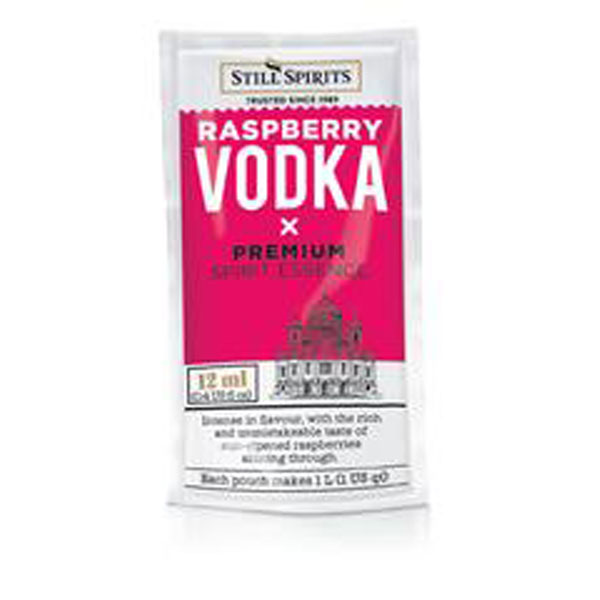Raspberry vodka sachet